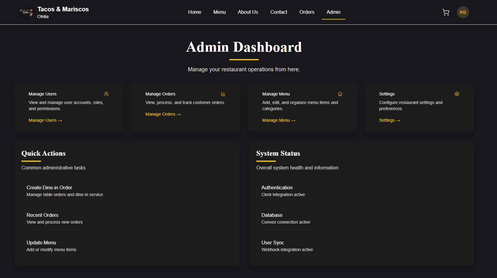 Admin Dashboard