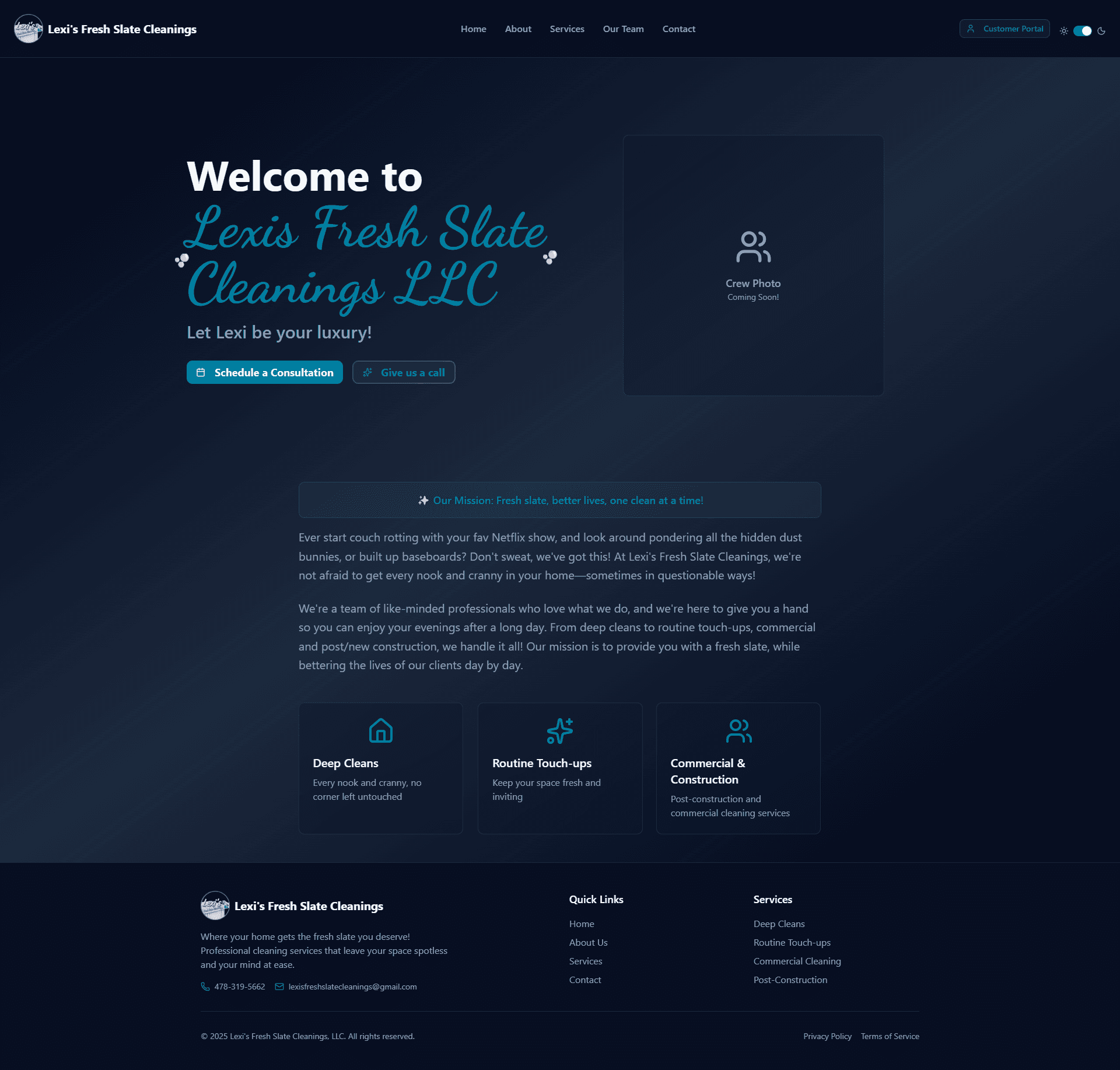 Lexis Fresh Slate Cleanings